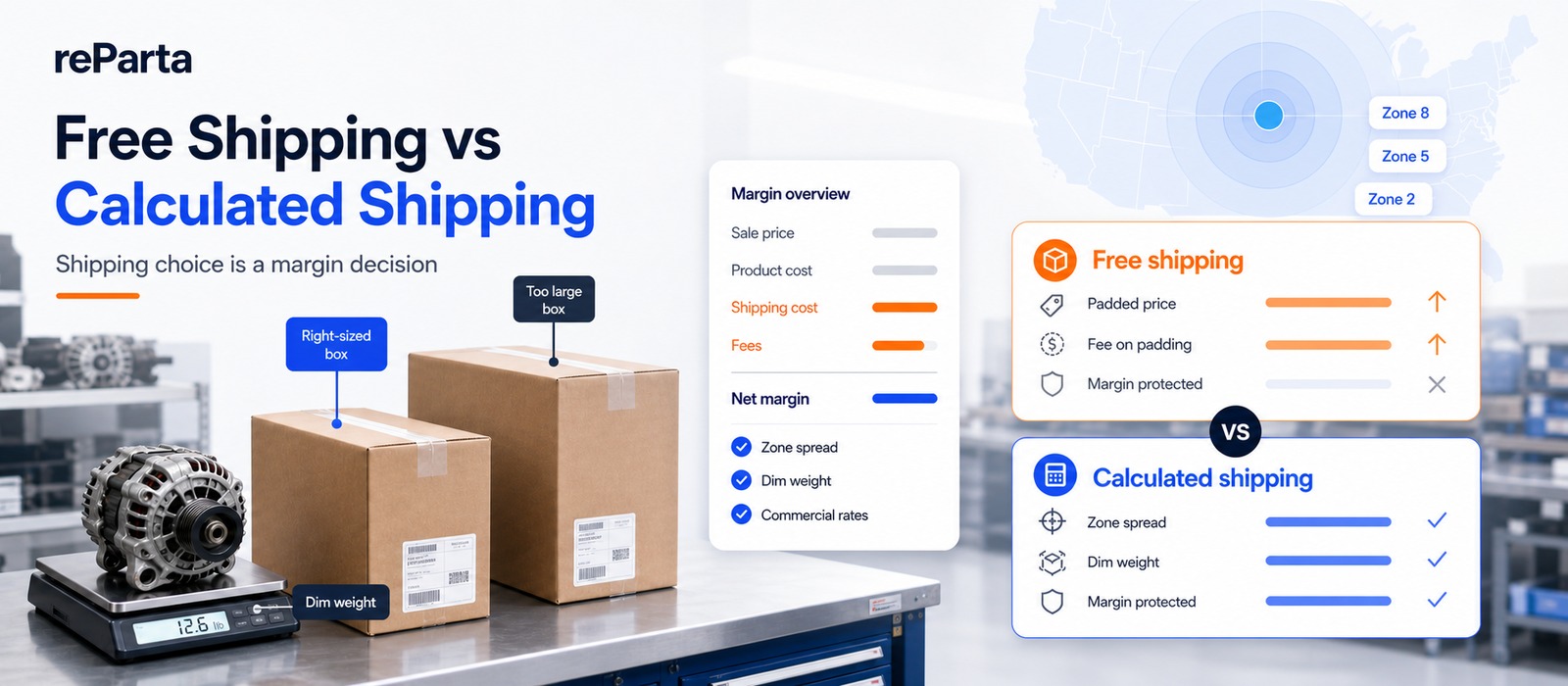 Free Shipping vs Calculated Shipping