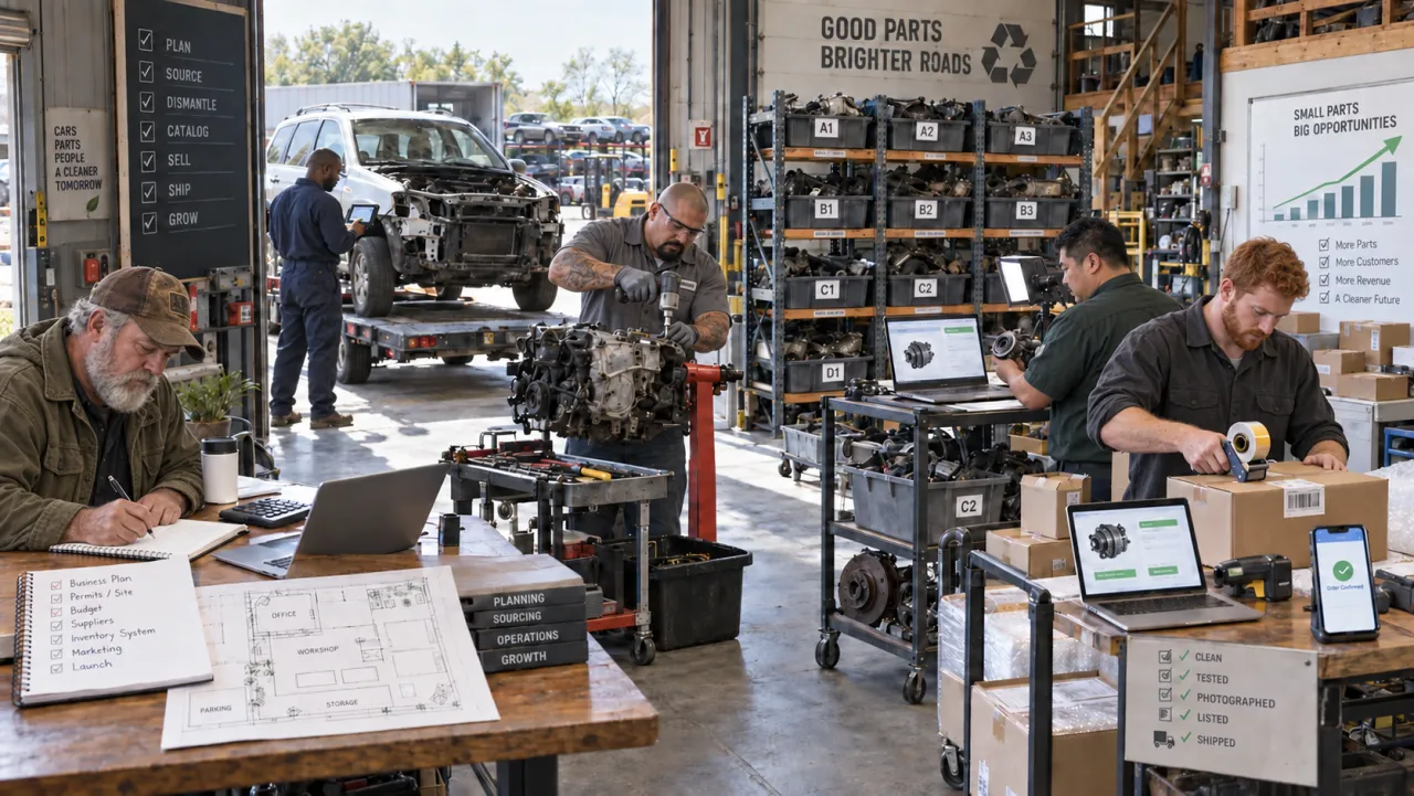 How to start a used auto parts business