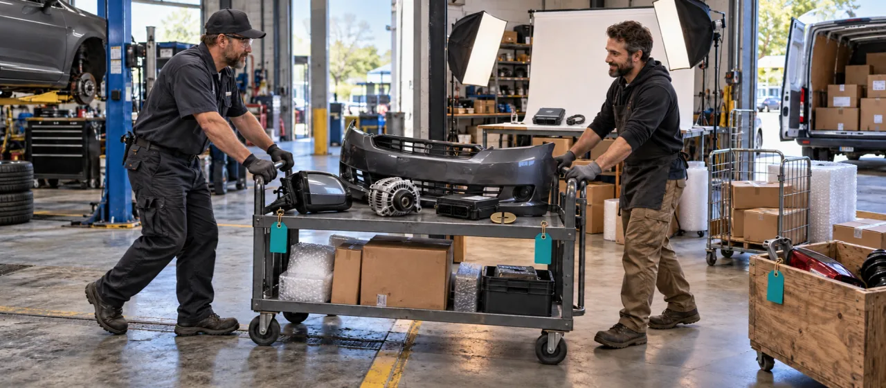 How to sell used auto parts without a yard: a low-inventory guide